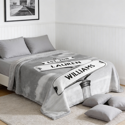 Personalized Custom Always Beside You Couple Blanket - Anniversary Gift For Husband Wife