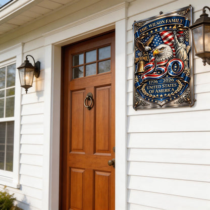 250th Anniversary Personalized Metal Sign - Custom Home Decor