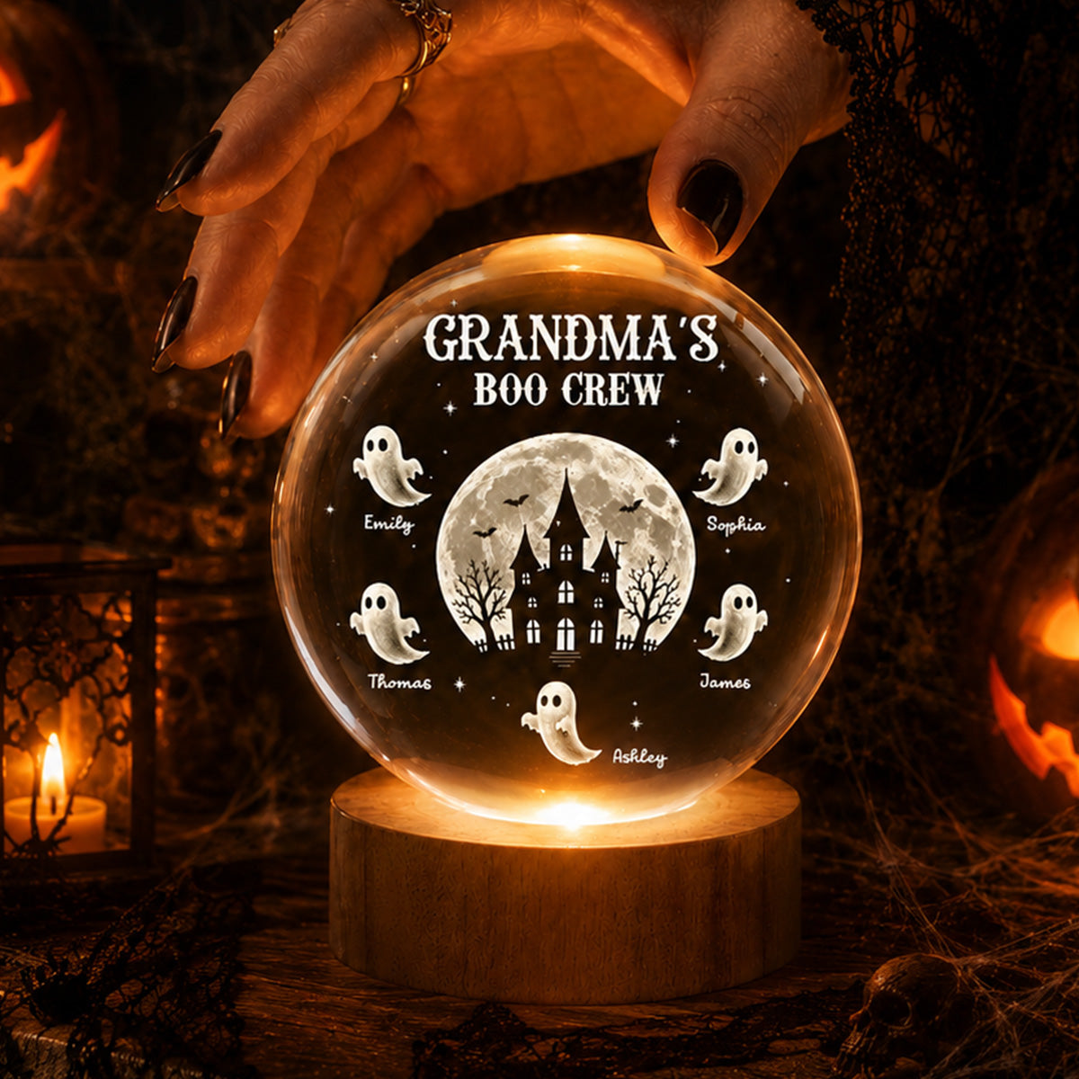 Personalized Grandma Night Light personalization view for Grandma