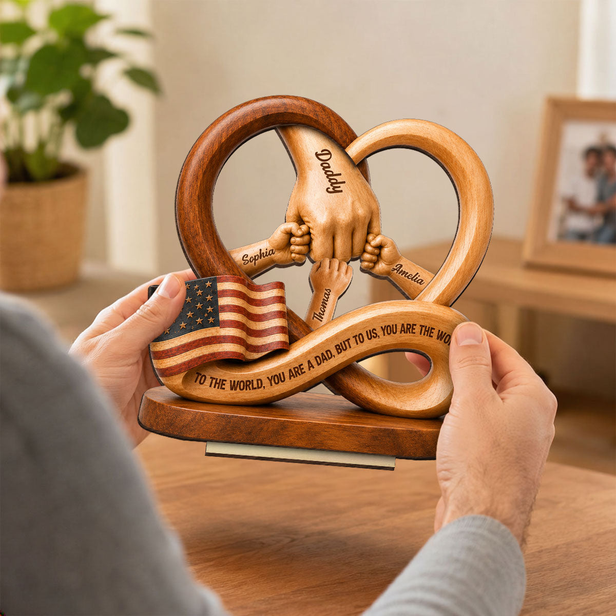 Plaque gift-ready design for Dad