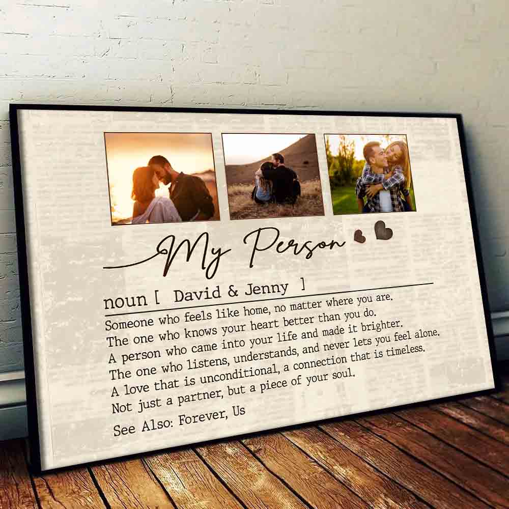 My Person - Personalized Custom Couple Photo Poster / Canvas