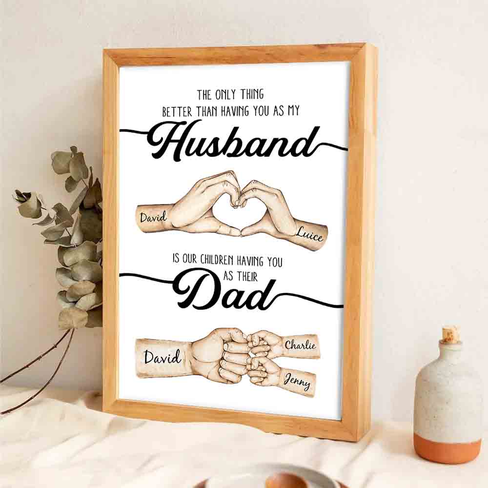 “The Only Thing Better Than You” Hands Canvas / Poster - Personalized Father’s Day Gift
