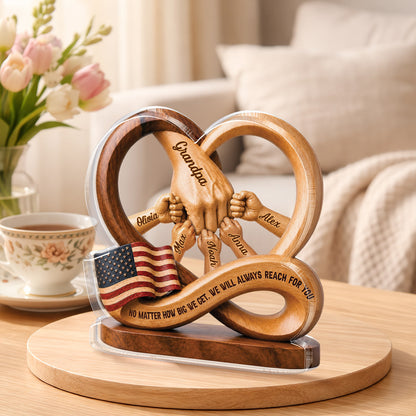 Personalized Fist Bump Plaque personalization view for Dad