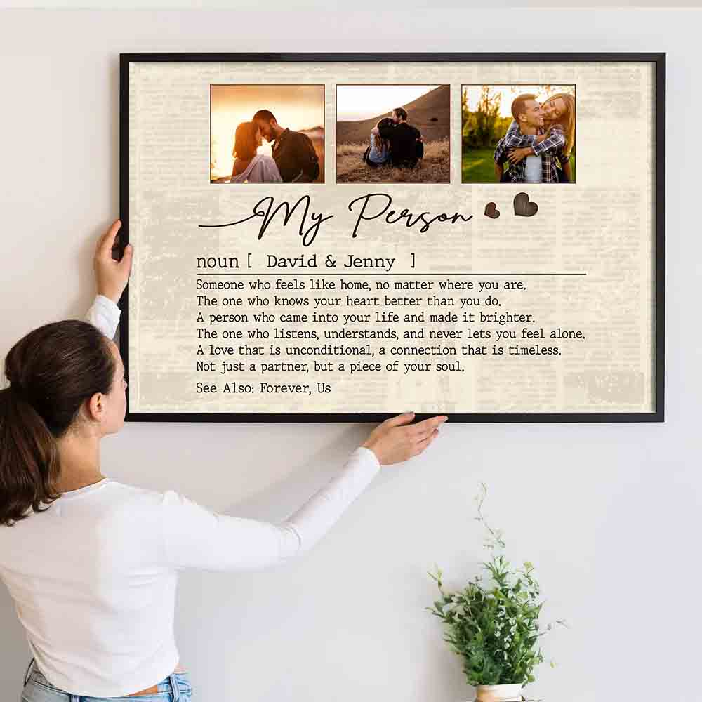 My Person - Personalized Custom Couple Photo Poster / Canvas