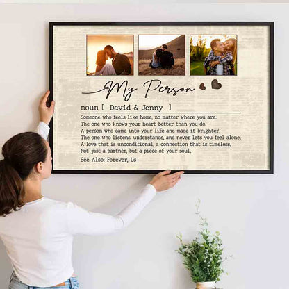 My Person - Personalized Custom Couple Photo Poster / Canvas