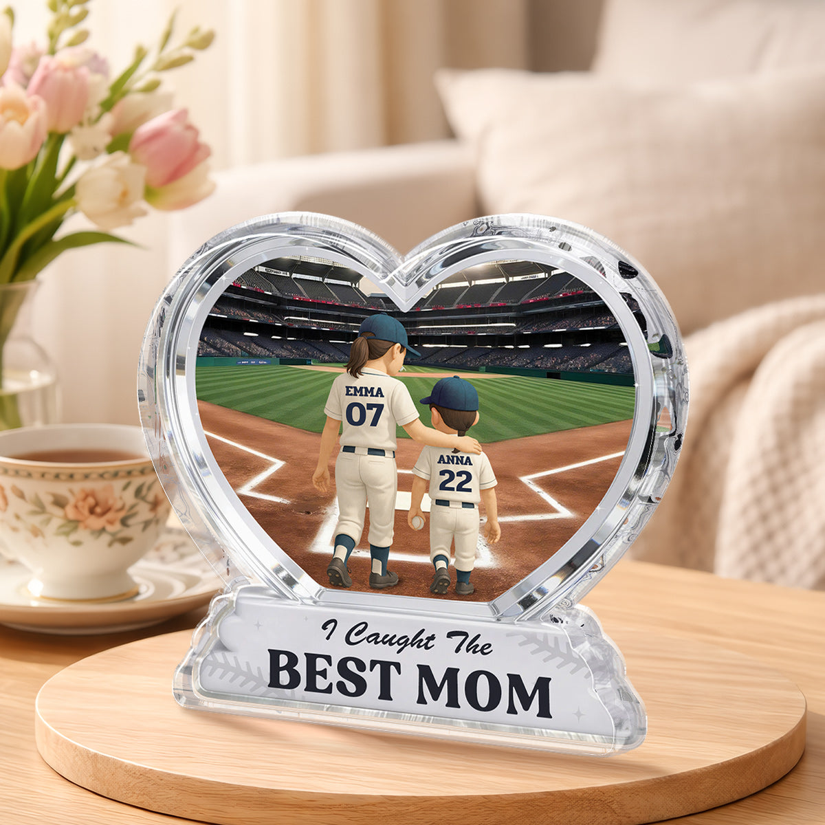 Personalized Baseball Plaque personalization view for Dad