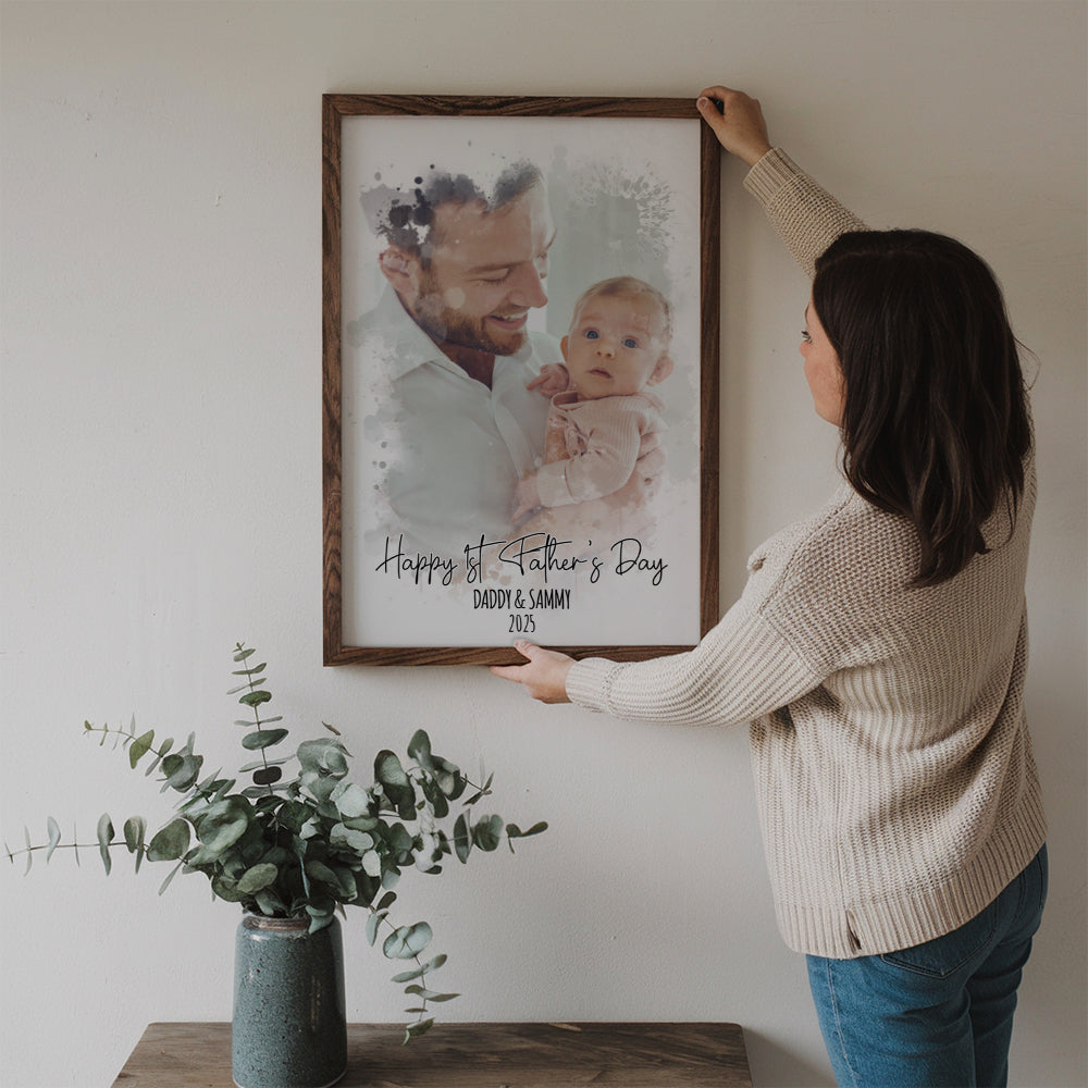 Custom Slogan Photo Poster / Canvas - The Perfect Personalized Gift for Family