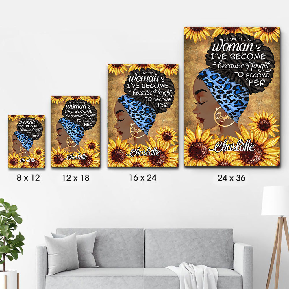 Personalized I Am The Storm Poster/Canvas - Custom Gift for Black Woman