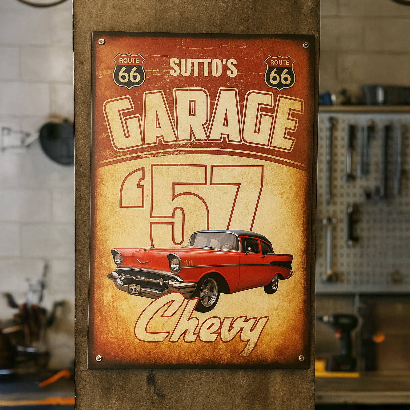 Personalized Custom Car Metal Sign - Custom With Text & Photo