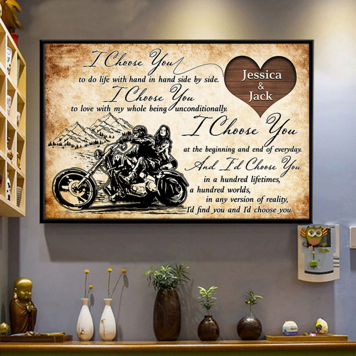 I Choose You in a Hundred Lifetimes” - Personalized Canvas / Poster