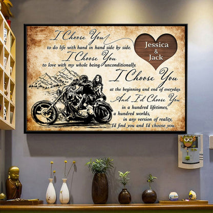 I Choose You in a Hundred Lifetimes” - Personalized Canvas / Poster