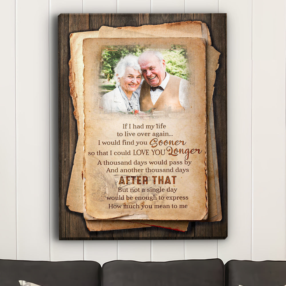 A Thousand Days - Personalized Custom Photo Canvas