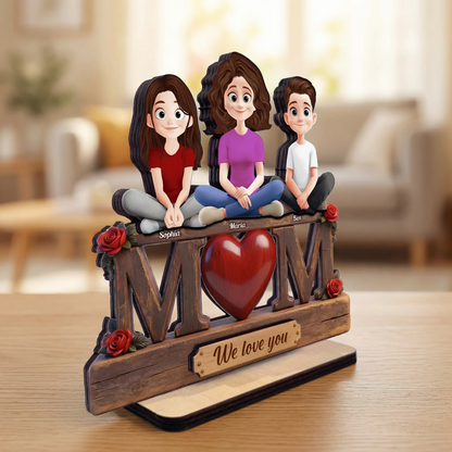 “We Love You” - Personalized Plaque - Gift for Mom, Wife & Grandma