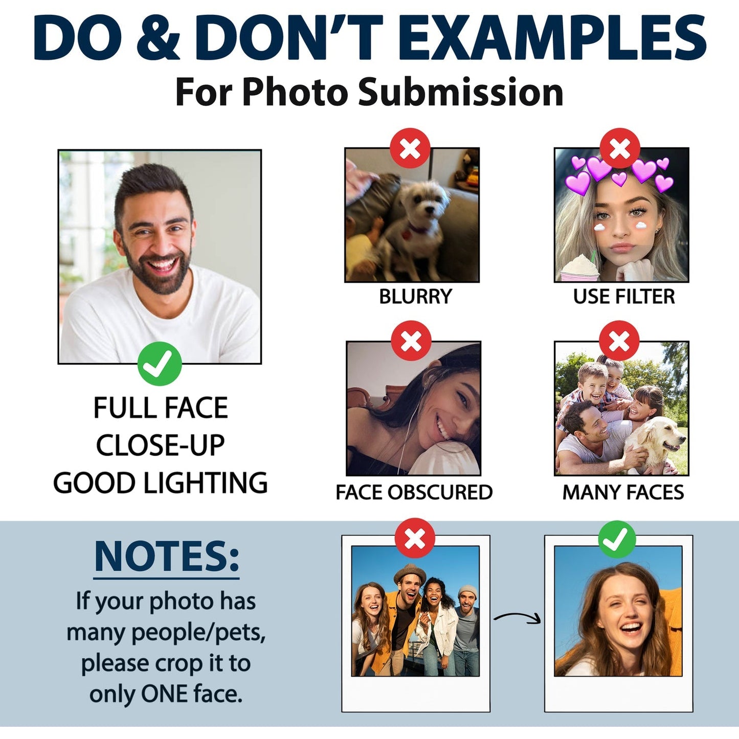 Personalized Custom Photo Funny Pet Portrait Poster / Canvas - Custom Gift For Pet Lovers