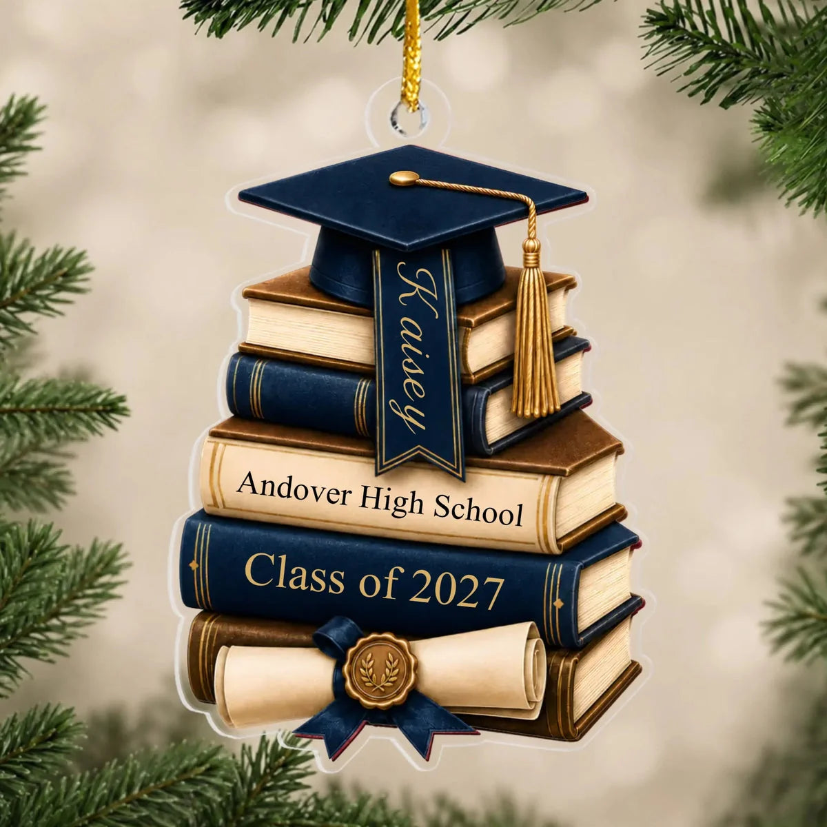 Personalized Graduation Acrylic Ornament - Custom Senior Keepsake Gift for Daughter & Son