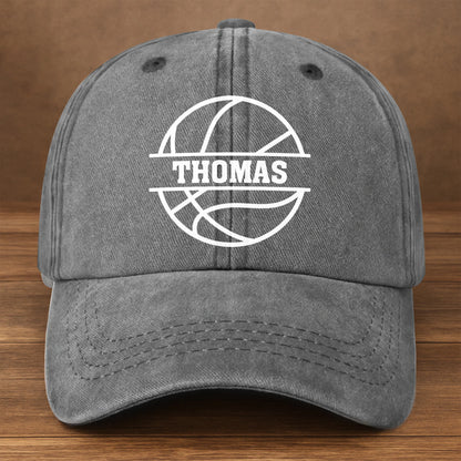 Custom Sports Denim Cap for Dad with personalized design details for meaningful gifting image 10