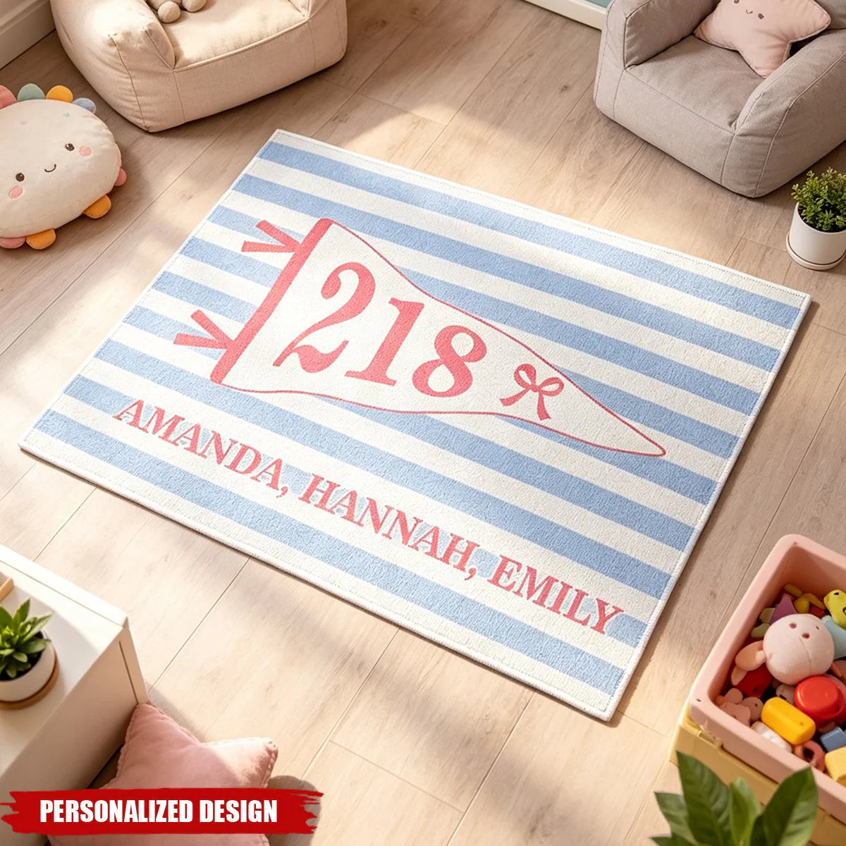 Doormat material and size view - Custom Dorm Room Doormat