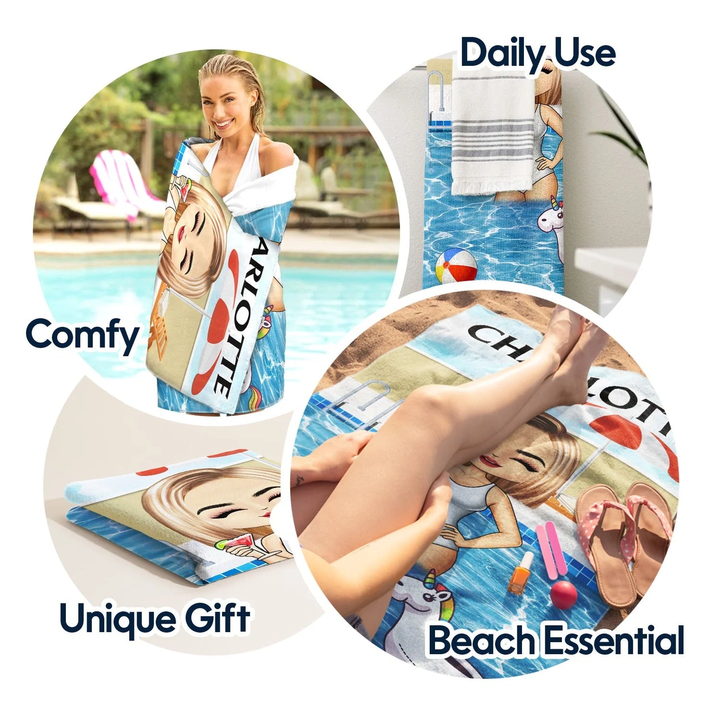 Towel gift-ready design for Best Friends