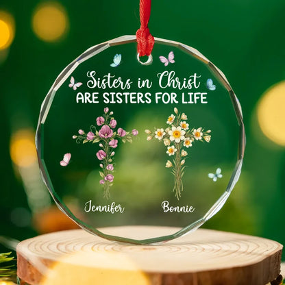 Sisters In Christ Are Sisters For Life - Personalized Crystal Ornament - Christmas Gift For Sisters, Besties 125e969b-7da9-4d58-91d1-bf2587554334-banner-3_converted.png