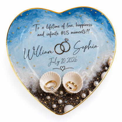 Personalized Couples Jewelry Dish personalization view for Couples
