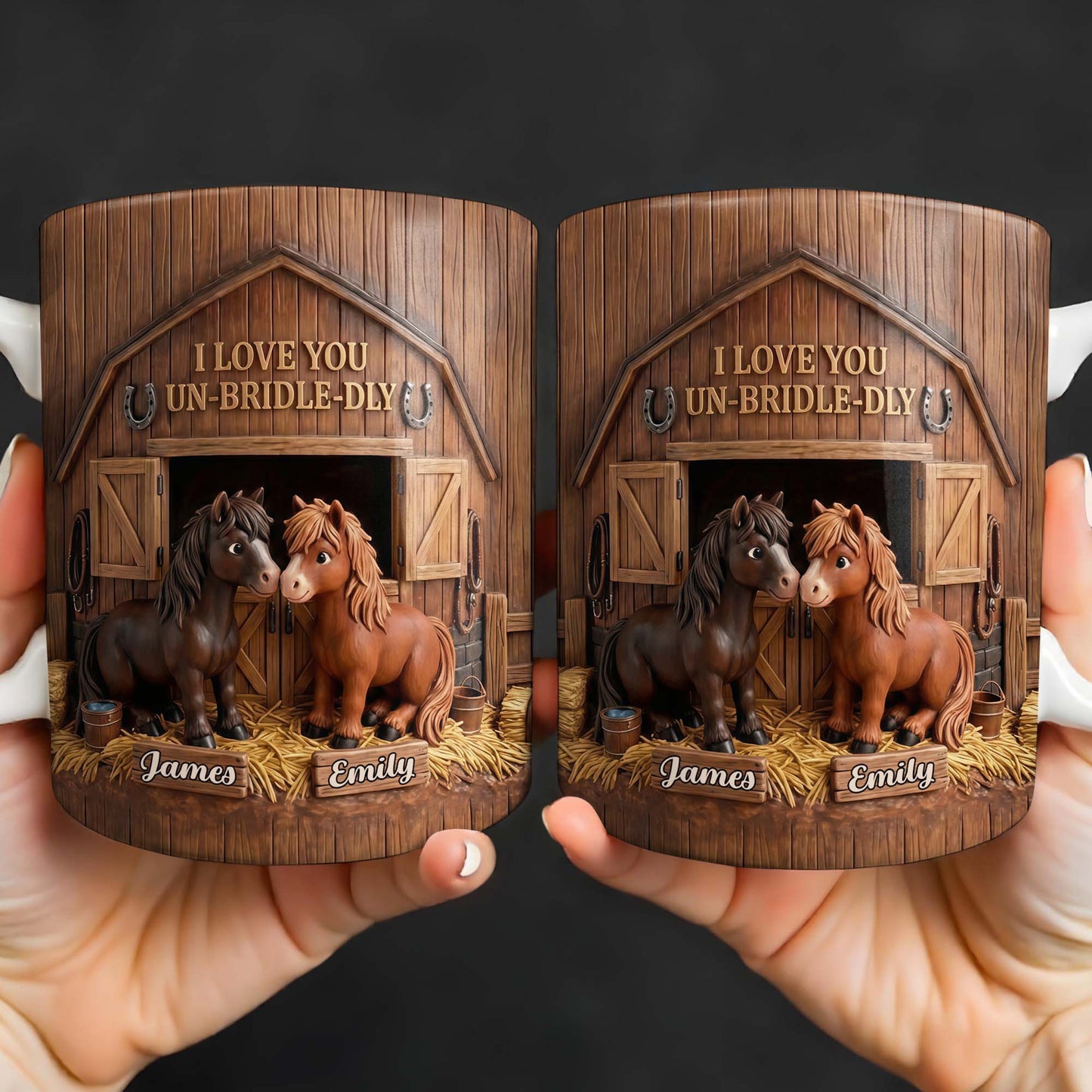 Personalized Horse Lovers Mug personalization view for Husband