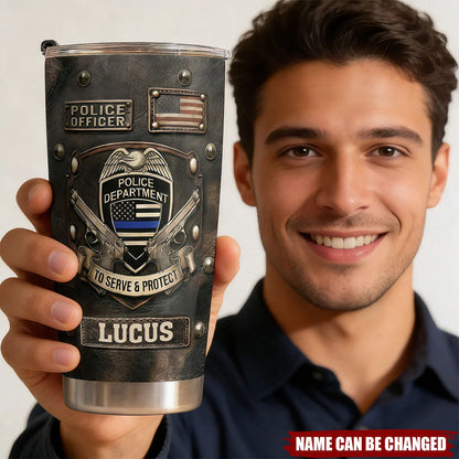 Personalized Police Officer Gift personalization view for Dad