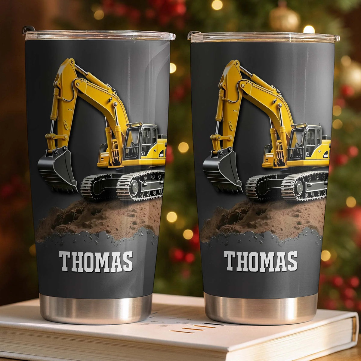 Excavator Construction Tumbler