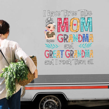 Mom Grandma Great Grandma Personalized Decal personalization view for Mom