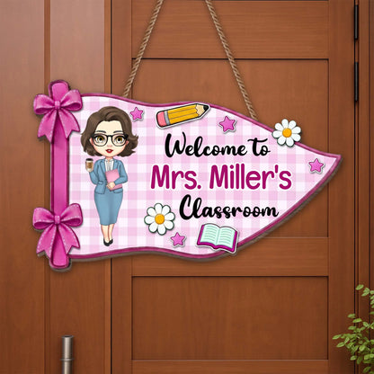 Wood Sign detail view for Teacher