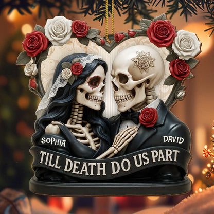 Till Death Do Us Part Ornament personalization view for Couples