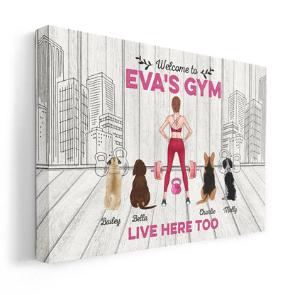 Welcome To Gym Personalized Canvas / Poster - Custom Wall Art Gift for Fitness Lovers