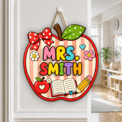 Wood Sign detail view for Teacher