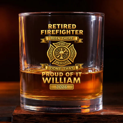 Custom Firefighter Retirement Gift for Dad with personalized design details for meaningful gifting