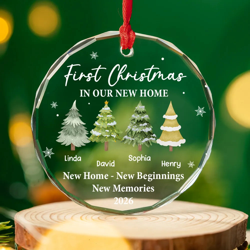 Where Memories Begin And Love Grows - Personalized Glass Ornament - New Home Gift, Christmas Housewarming Gift a76f1b3d-bd68-4550-b7ea-7d26dc260a01-banner-4.webp