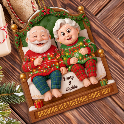 Growing Old Together Since, Elderly Couple Holiday Cheer