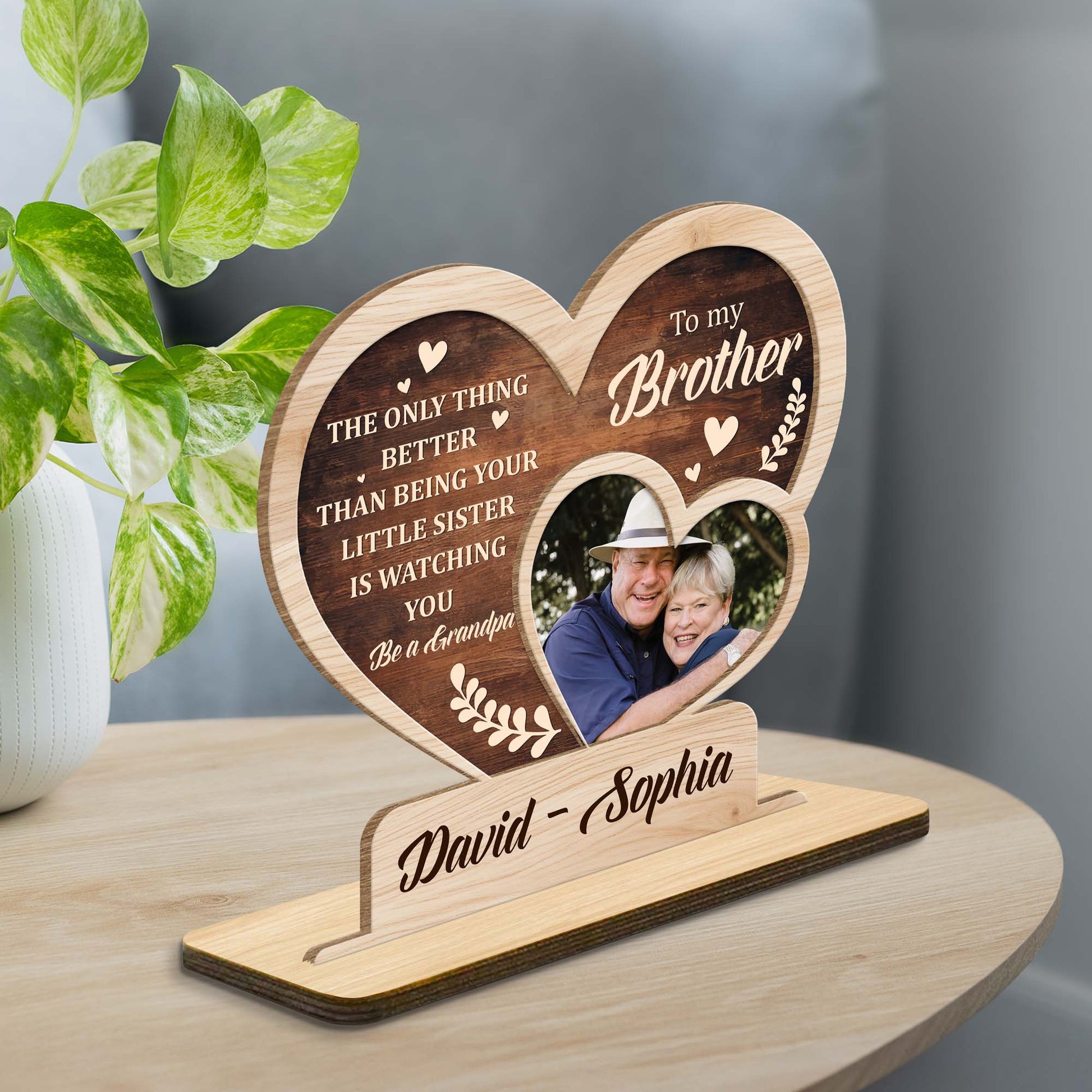 Plaque gift-ready design for Brother