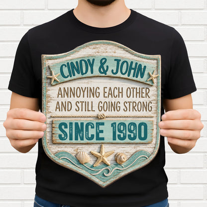 Wood Sign detail view for Couples