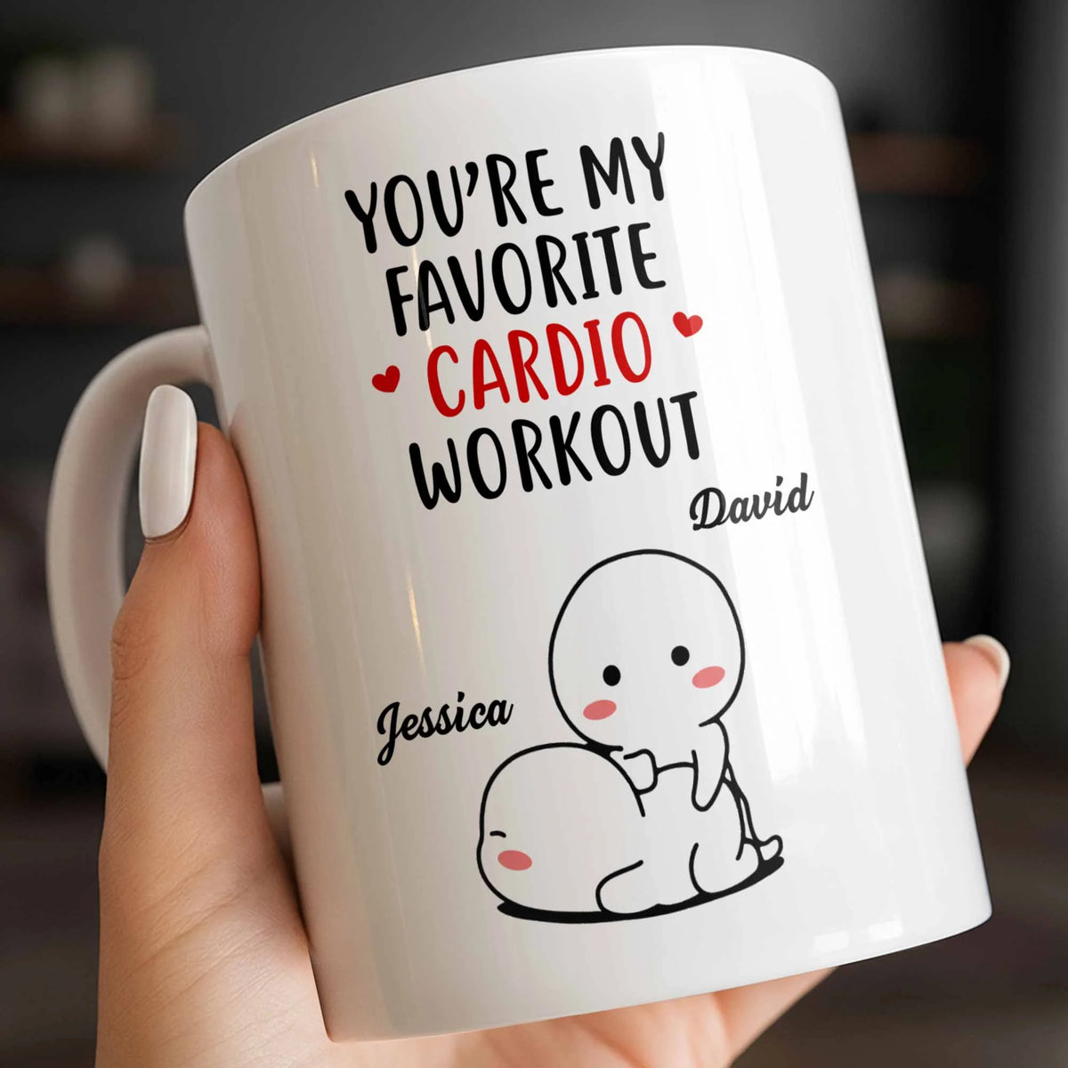 You're My Favorite Cardio Workout Cute Cartoon