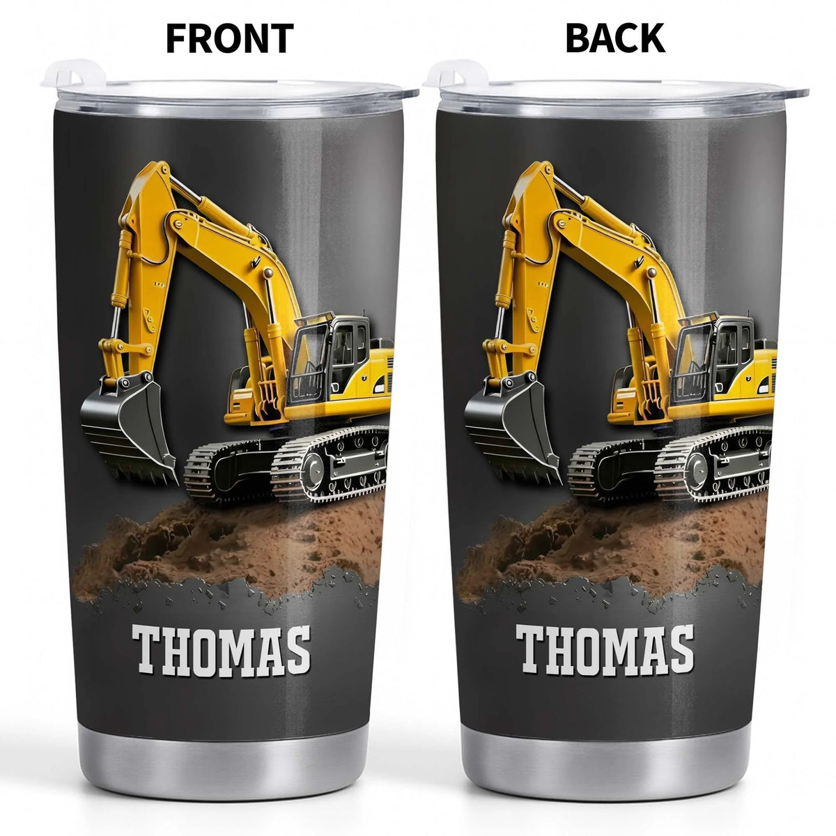 Excavator Construction Tumbler