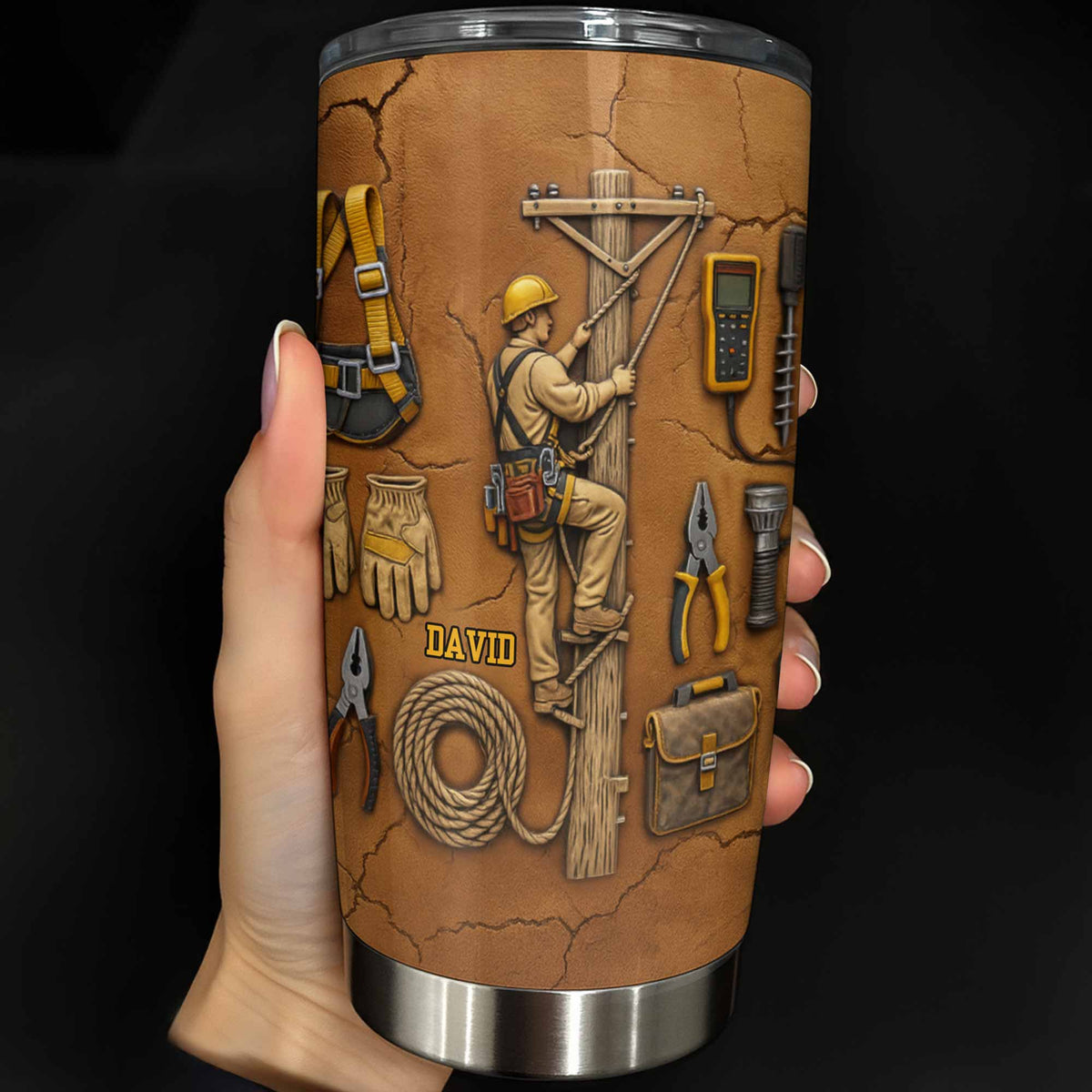 Celebrate Hard Work, Tools and Construction Worker Design
