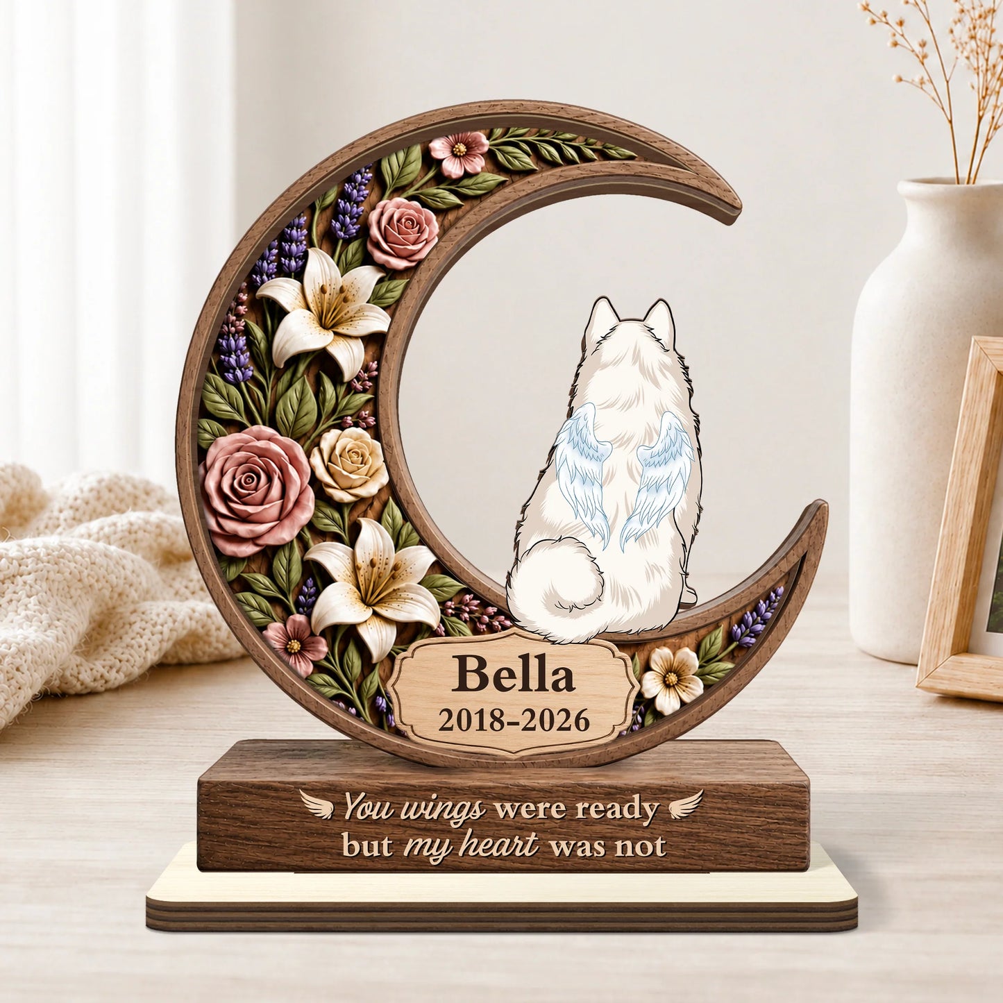 I Loved You Your Whole Life Personalized Wooden Plaque - Custom Dog Memorial Keepsake Gift