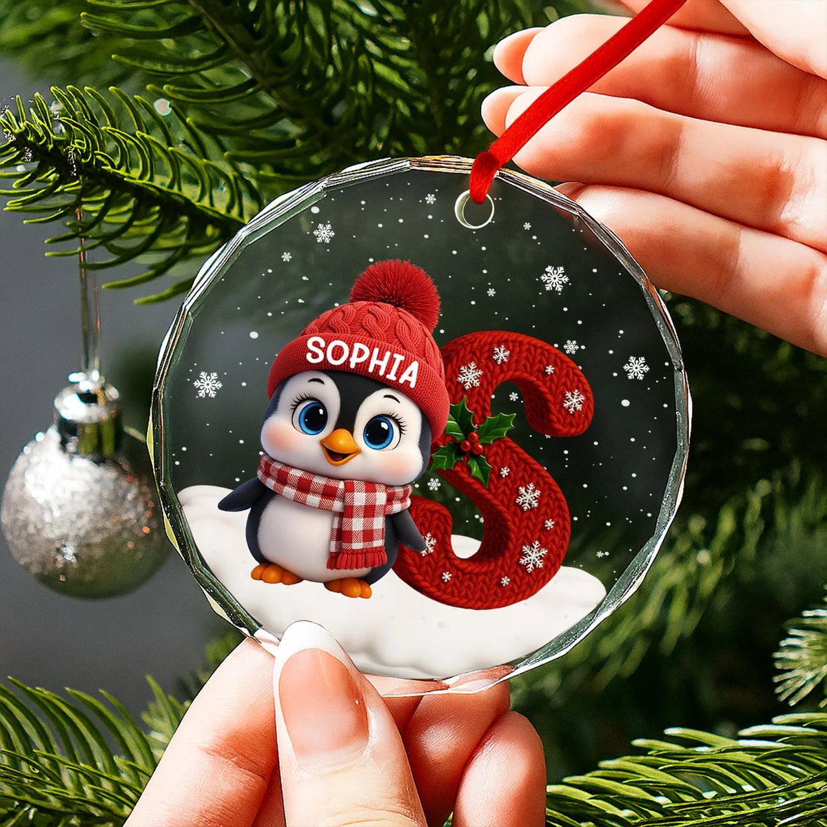 A Warm Winter Wish Personalized With Penguin And Snow