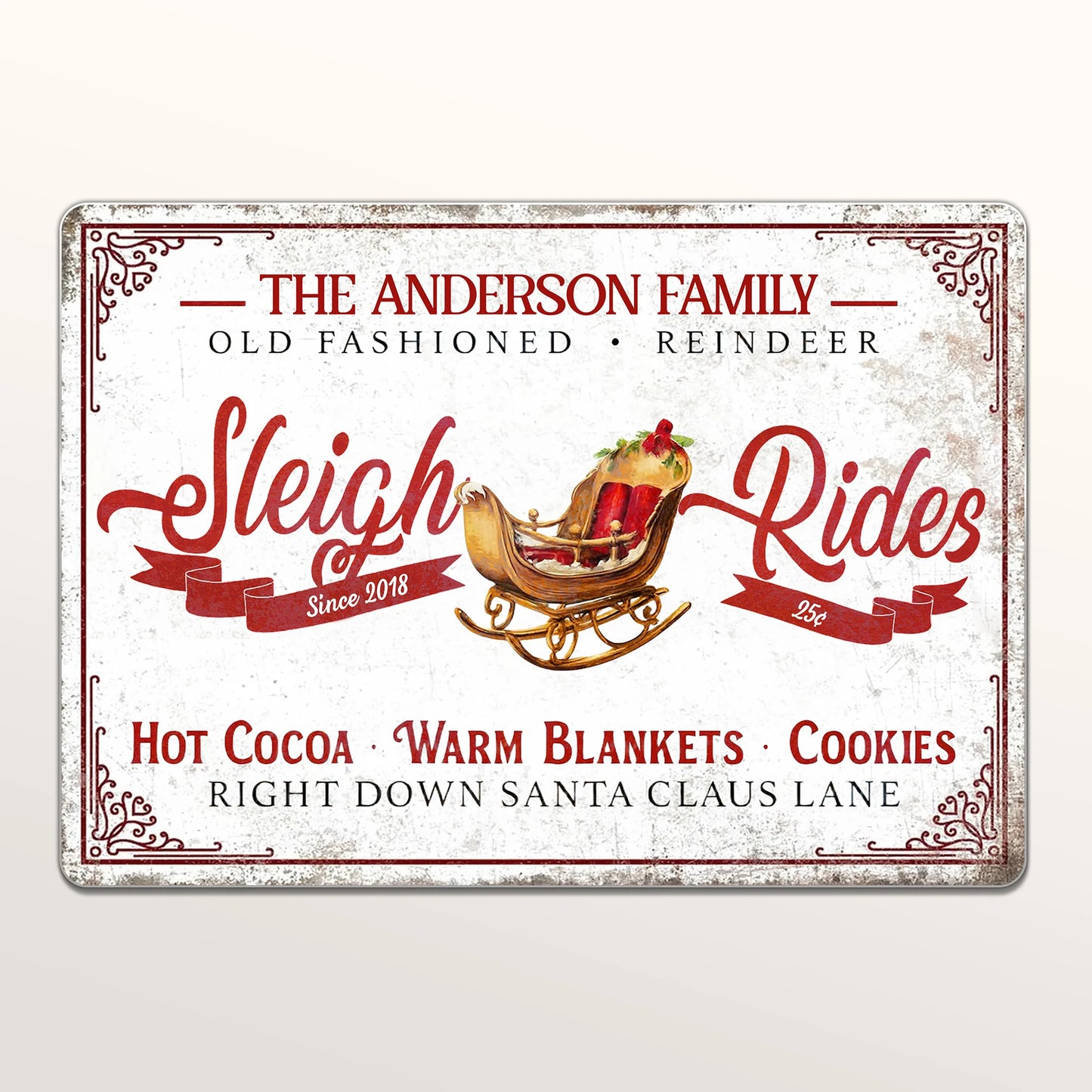 Old Fashioned Reindeer Sleigh Rides With Hot Cocoa and Cookies
