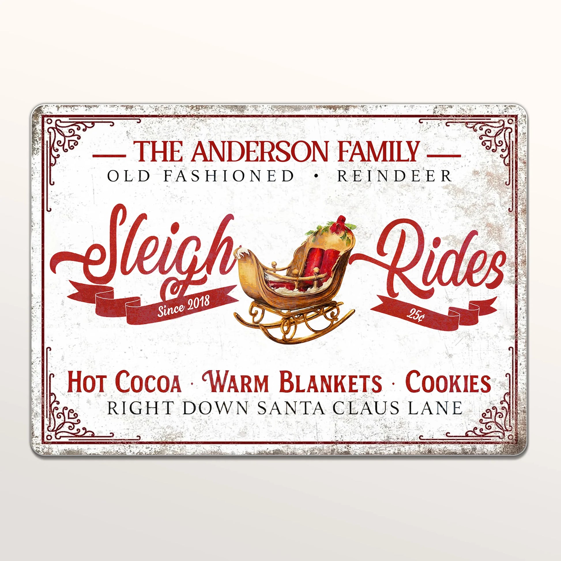 Old Fashioned Reindeer Sleigh Rides With Hot Cocoa and Cookies