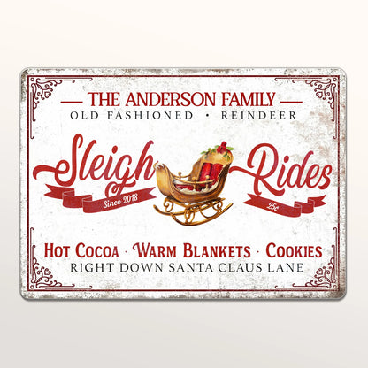 Old Fashioned Reindeer Sleigh Rides With Hot Cocoa and Cookies