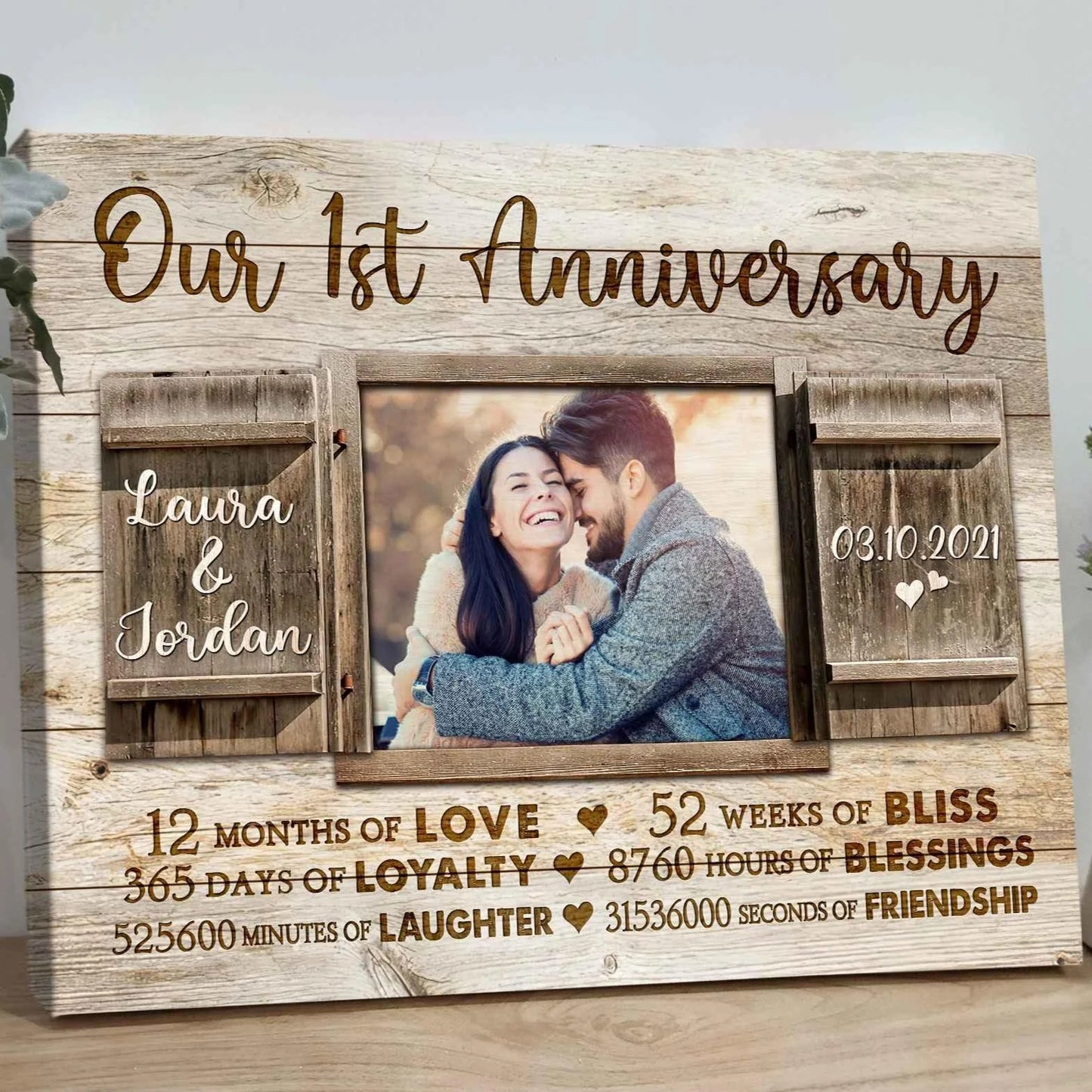 1St Anniversary Paper Gift for Husband with personalized design details for meaningful gifting