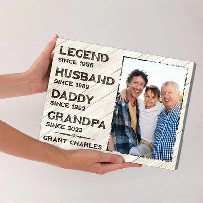 Canvas / Poster gift-ready design for Dad