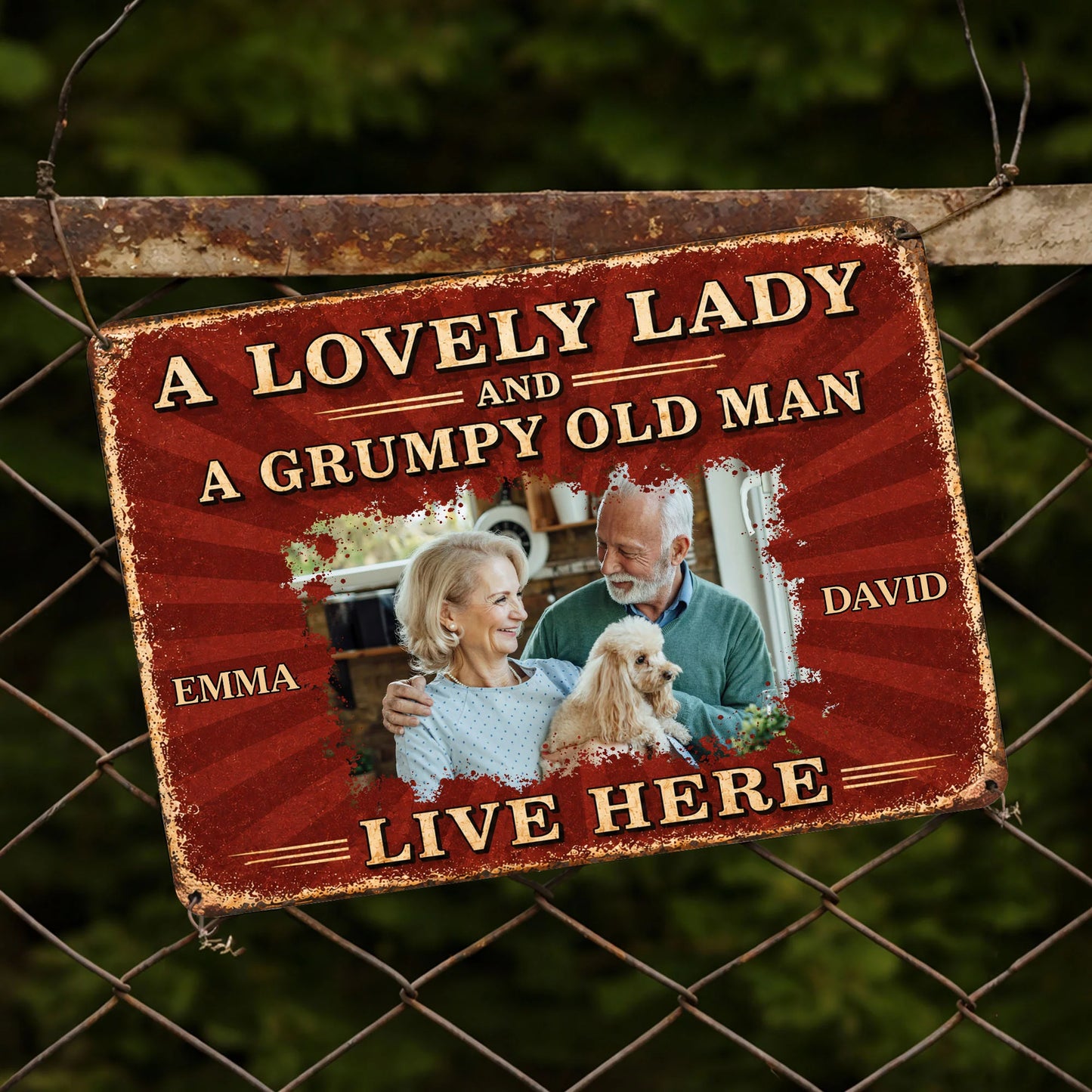 Metal Sign gift-ready design for Couples