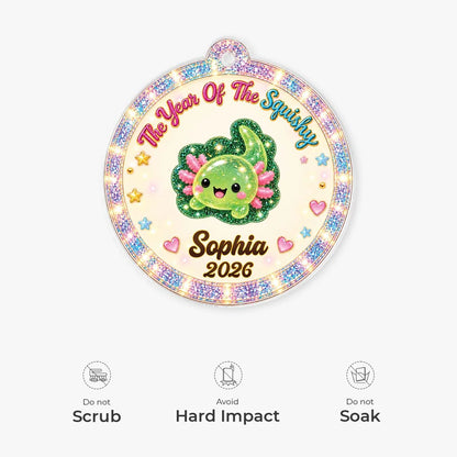 The Year of the Squishy Personalized Acrylic Ornament for Kids - Custom Christmas Keepsake Gift