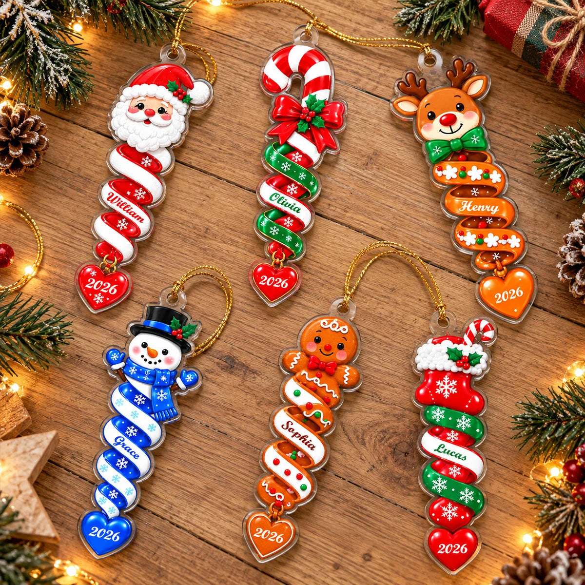 Custom Name Spiral Ornament Christmas, Ornament Gifts For Kids - Personalized Ornament 46b87ce2-f405-489f-ac1a-198ee26f61fe-3.jpg